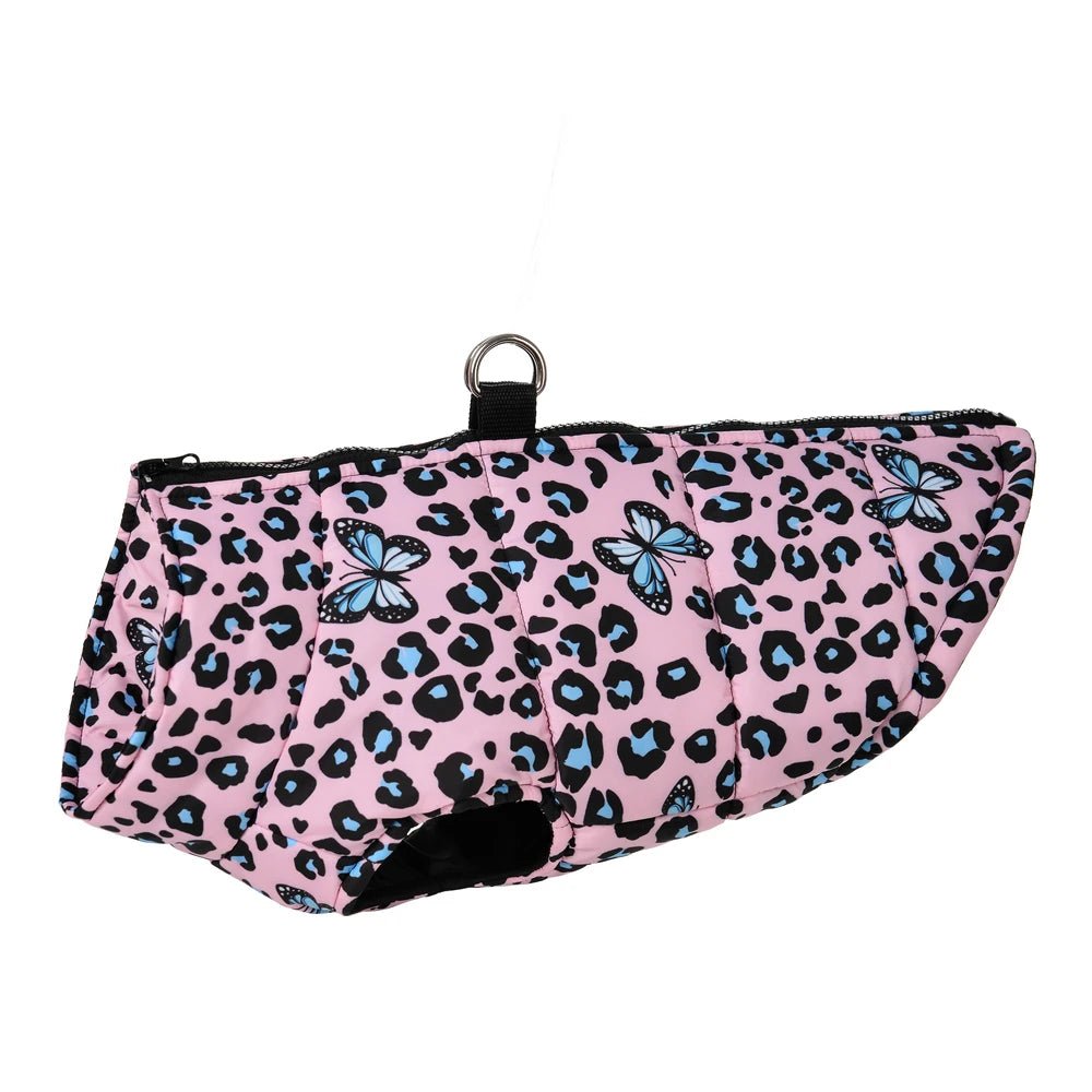 Winta Hondenjas | Waterdicht, Luipaardprint voor Kleine Honden en Katten - Hebbr