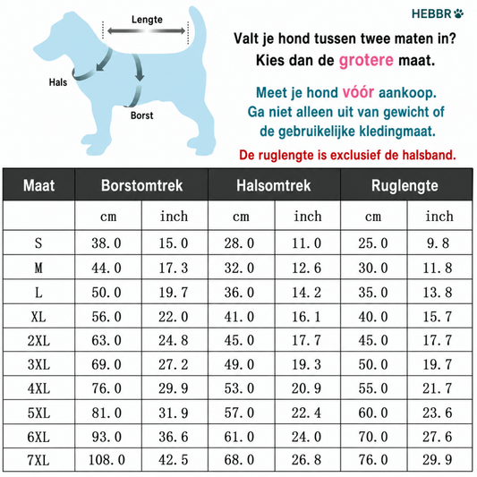 Winto Hondenjas | Waterdicht, Warm Katoen voor Kleine en Grote Honden - Hebbr