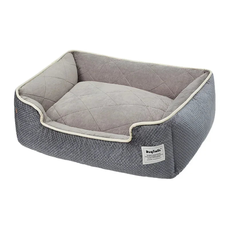 Zacht Hondenbed met Antislip Bodem, Wasbaar Fleece Bed voor Grote Honden en Katten - Comfortabel en Duurzaam - Hebbr
