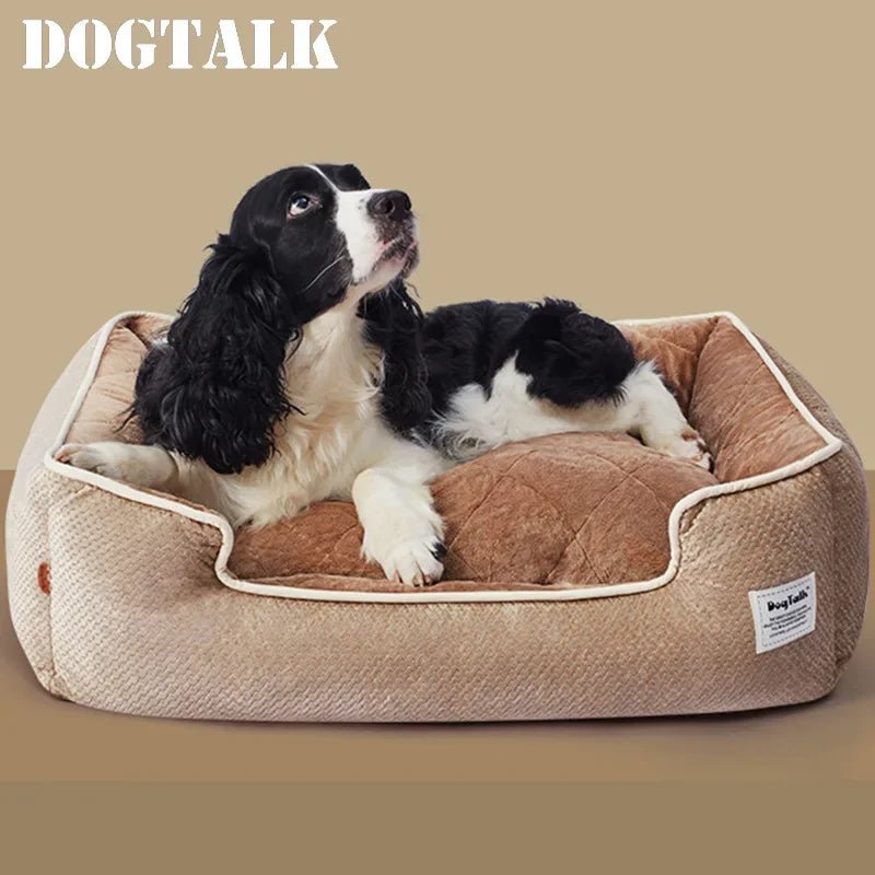 Zacht Hondenbed met Antislip Bodem, Wasbaar Fleece Bed voor Grote Honden en Katten - Comfortabel en Duurzaam - Hebbr
