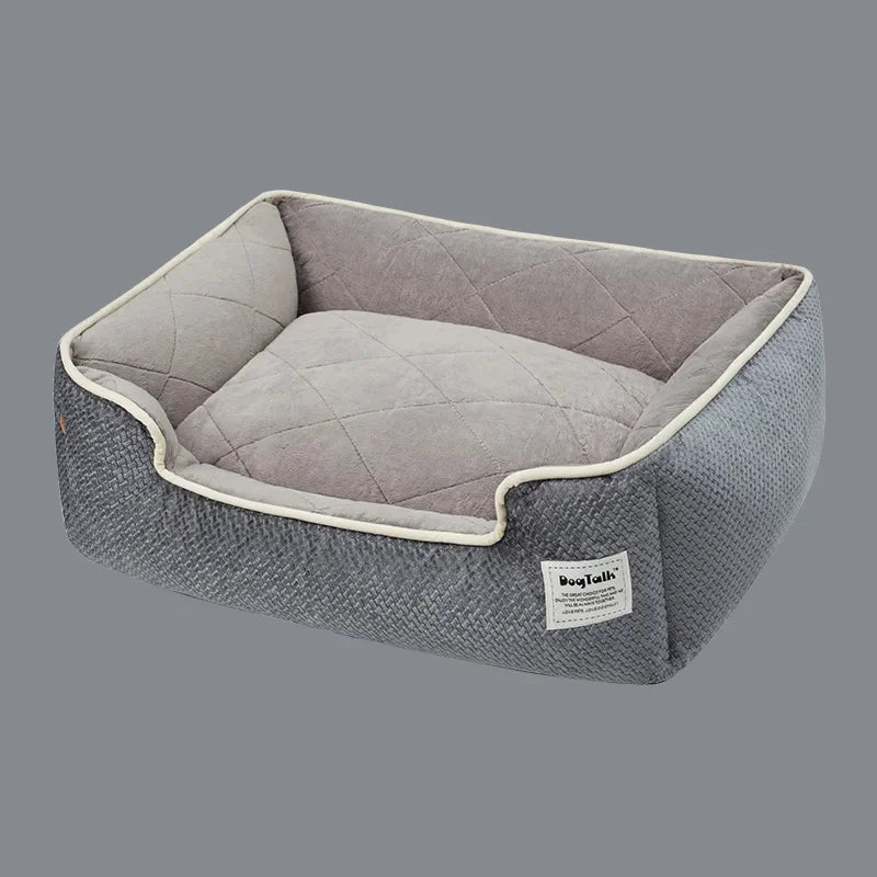 Zacht Hondenbed met Antislip Bodem, Wasbaar Fleece Bed voor Grote Honden en Katten - Comfortabel en Duurzaam - Hebbr