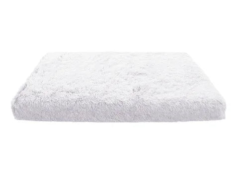 Zacht Katoenen Hondenbed Voor Grote Honden - Fluffy Rechthoekige Hondenmand Voor Diepe Slaap - Hebbr