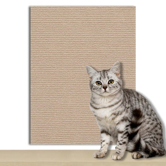 Zelfklevende kattenkrabplank voor wandbevestiging - Bescherming voor meubels en nagelscherping - Hebbr