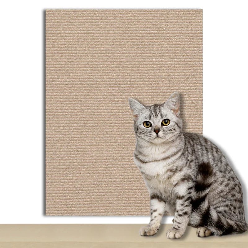 Zelfklevende kattenkrabplank voor wandbevestiging - Bescherming voor meubels en nagelscherping - Hebbr