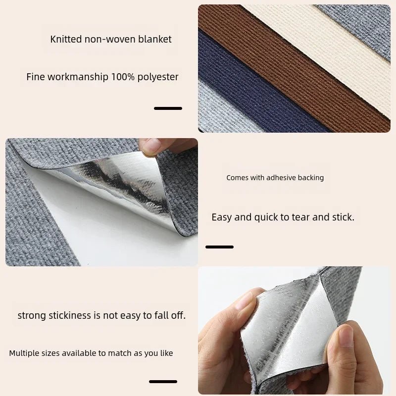 Zelfklevende kattenkrabplank voor wandbevestiging - Bescherming voor meubels en nagelscherping - Hebbr