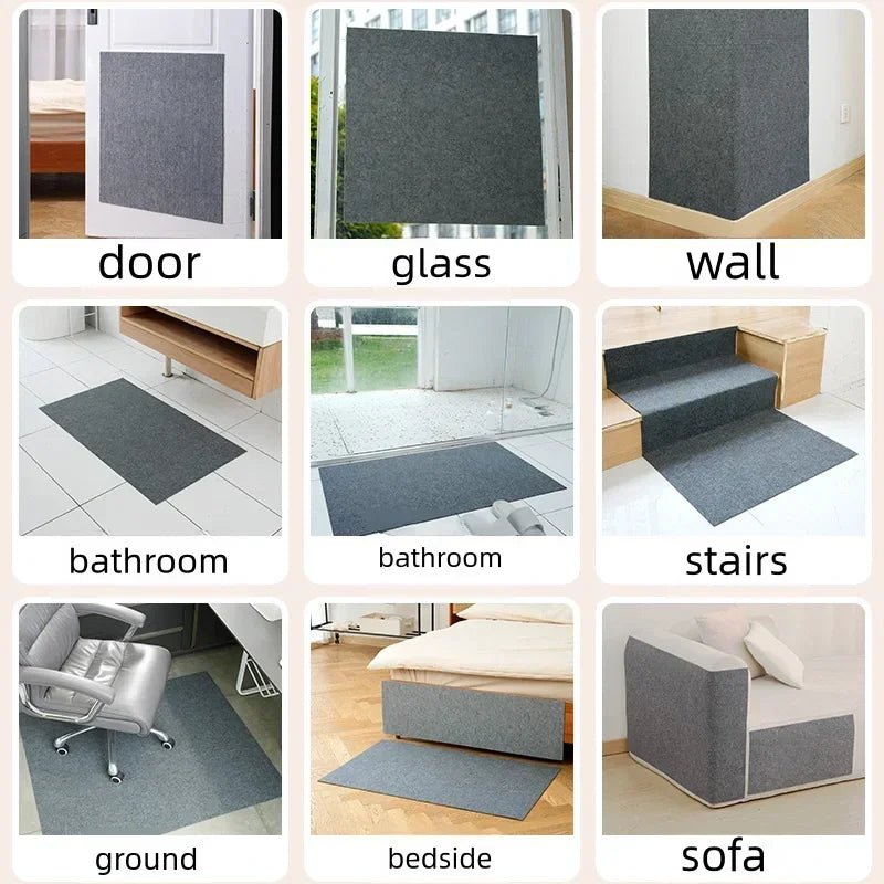 Zelfklevende kattenkrabplank voor wandbevestiging - Bescherming voor meubels en nagelscherping - Hebbr