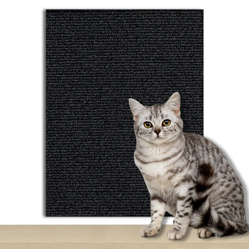 Zelfklevende kattenkrabplank voor wandbevestiging - Bescherming voor meubels en nagelscherping - Hebbr