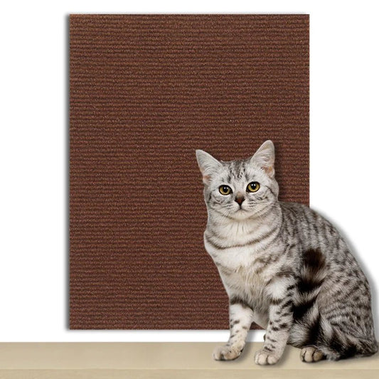 Zelfklevende kattenkrabplank voor wandbevestiging - Bescherming voor meubels en nagelscherping - Hebbr